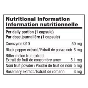 Information Nutritionnelle de Biopro-Q