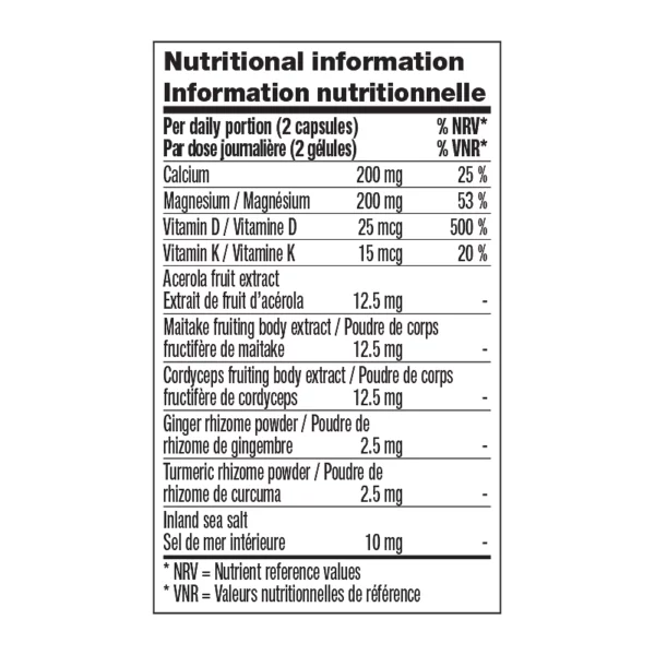 Information Nutritionnelle de Magnical-D