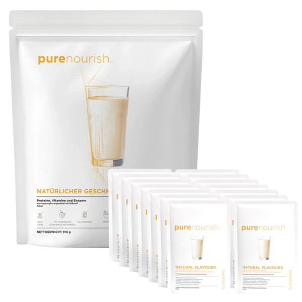 Bild, das die beiden Formate des Produkts PureNourish von Slenderiiz zeigt
