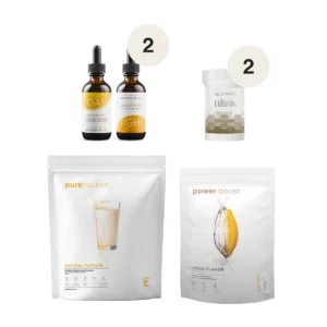 Cofanetto 12 settimane Essenziali 1 con PureNourish, Power Boost, due confezioni di Culturiix e due coppie di Gocce Giorno e Notte