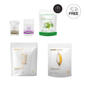 wellness goal box with free giving greens