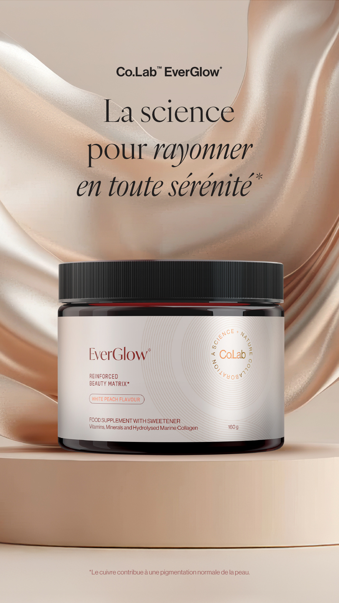 Abbildung des Produkts EverGlow auf einem Podest