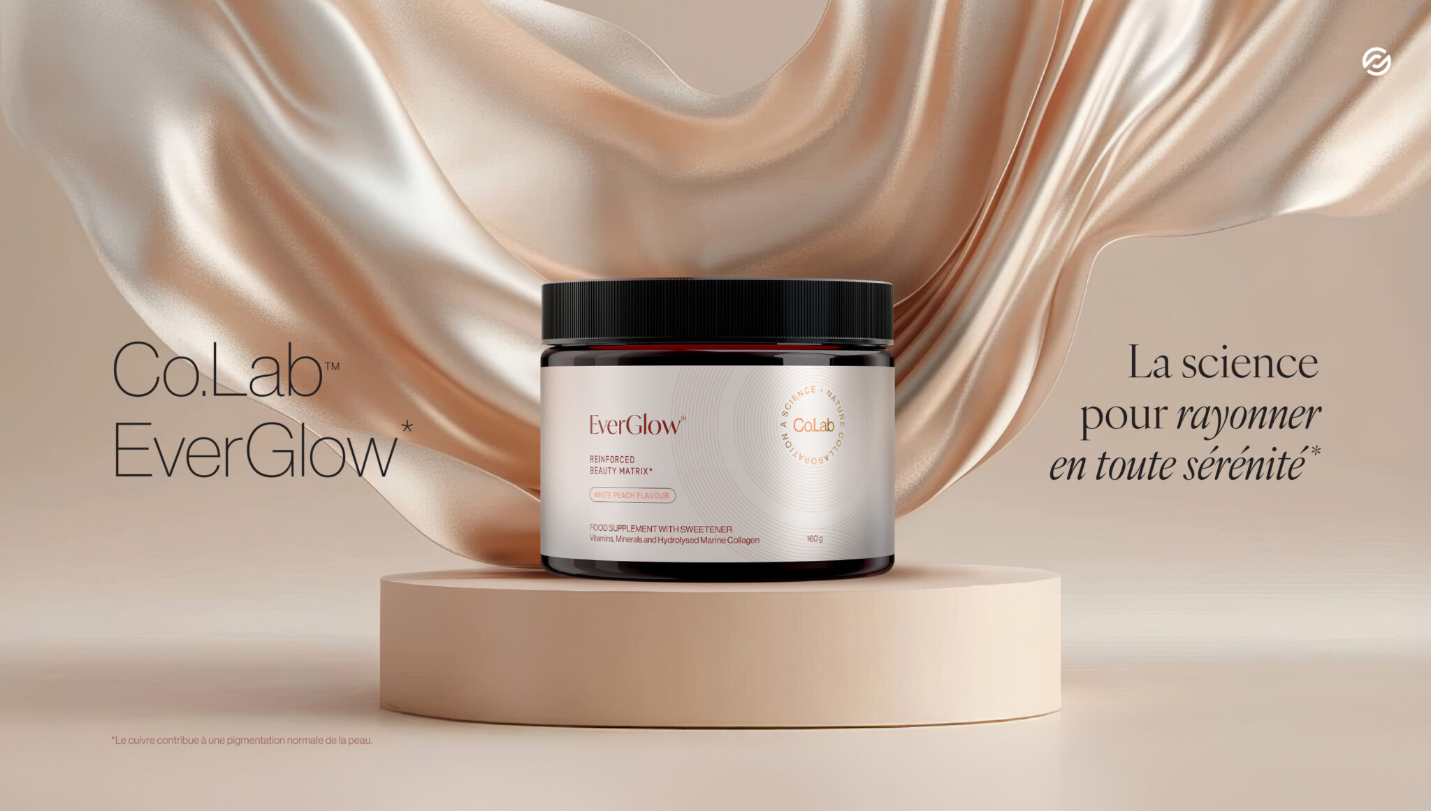 image représentant le produit EverGlow Sur un podium