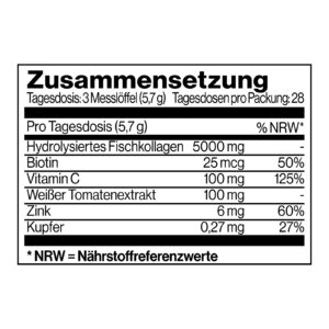 Nährwertangaben des Produkts EverGlow