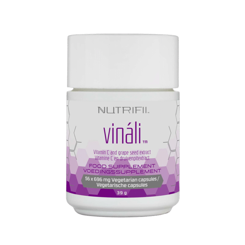 Voedingssupplement Vinali, antioxidant op basis van druivenpitten en vitamine C