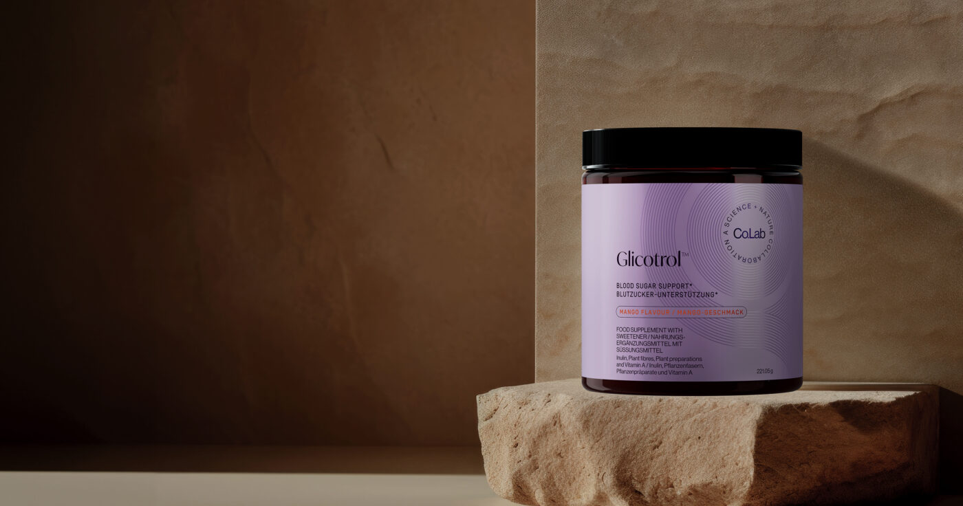 Bannière avec le produit Glicotrol de Co.Lab