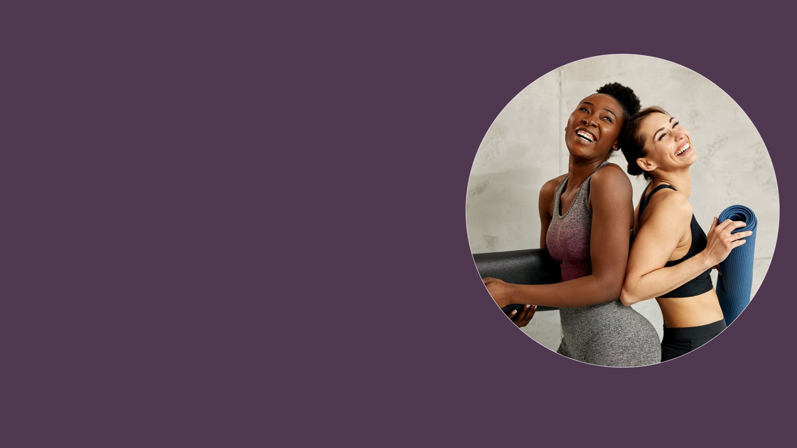 Banner con 2 donne in abbigliamento sportivo