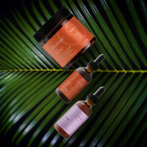AbVantage Co.Lab et Gouttes Day & Night sur feuilles de palmier