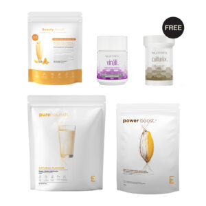 Golden Rewards Bundle – Active Booster: PureNourish + Beauty Boost + Power Boost + Vináli + Free Culturiix