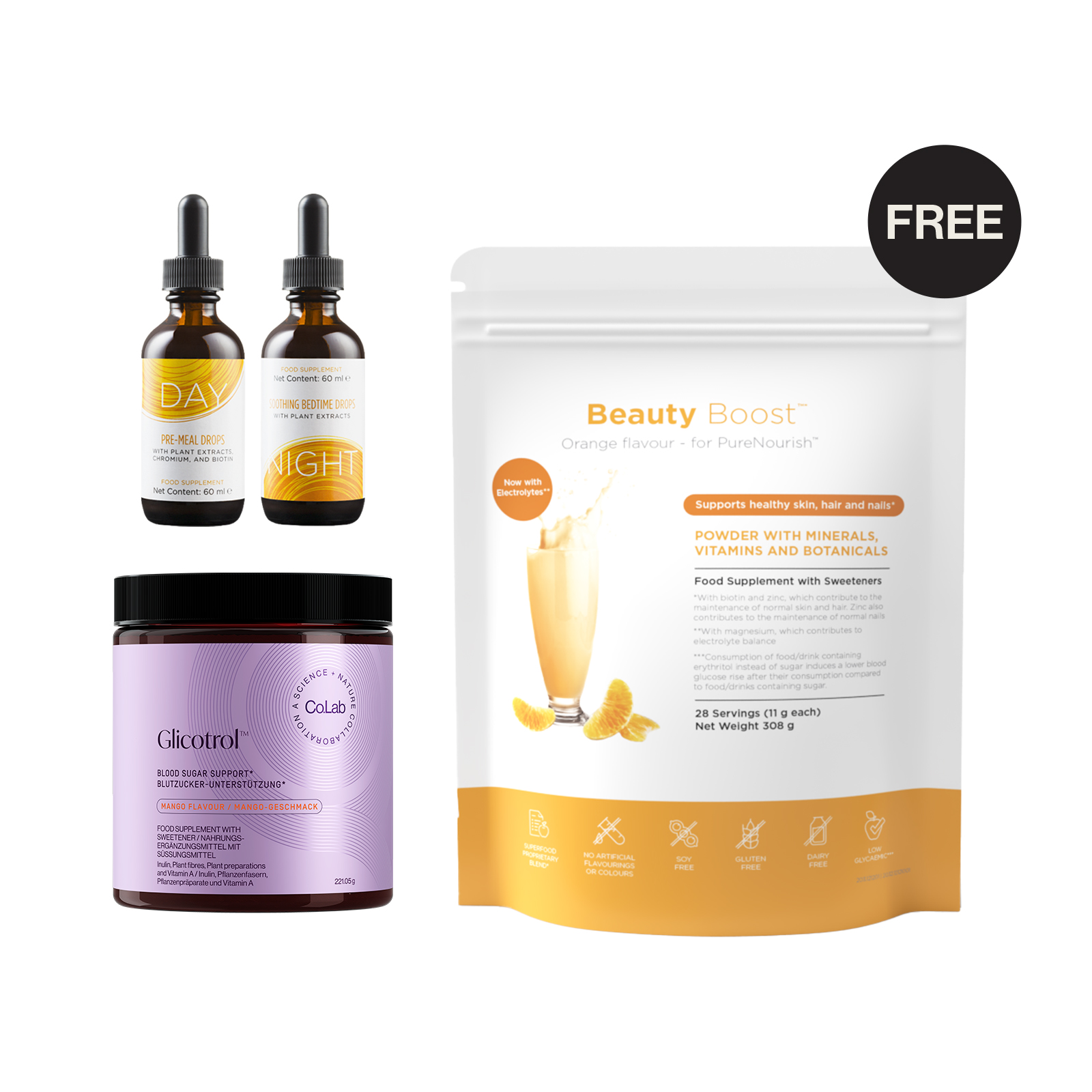 gouttes & glicotrol — beauty boost offert