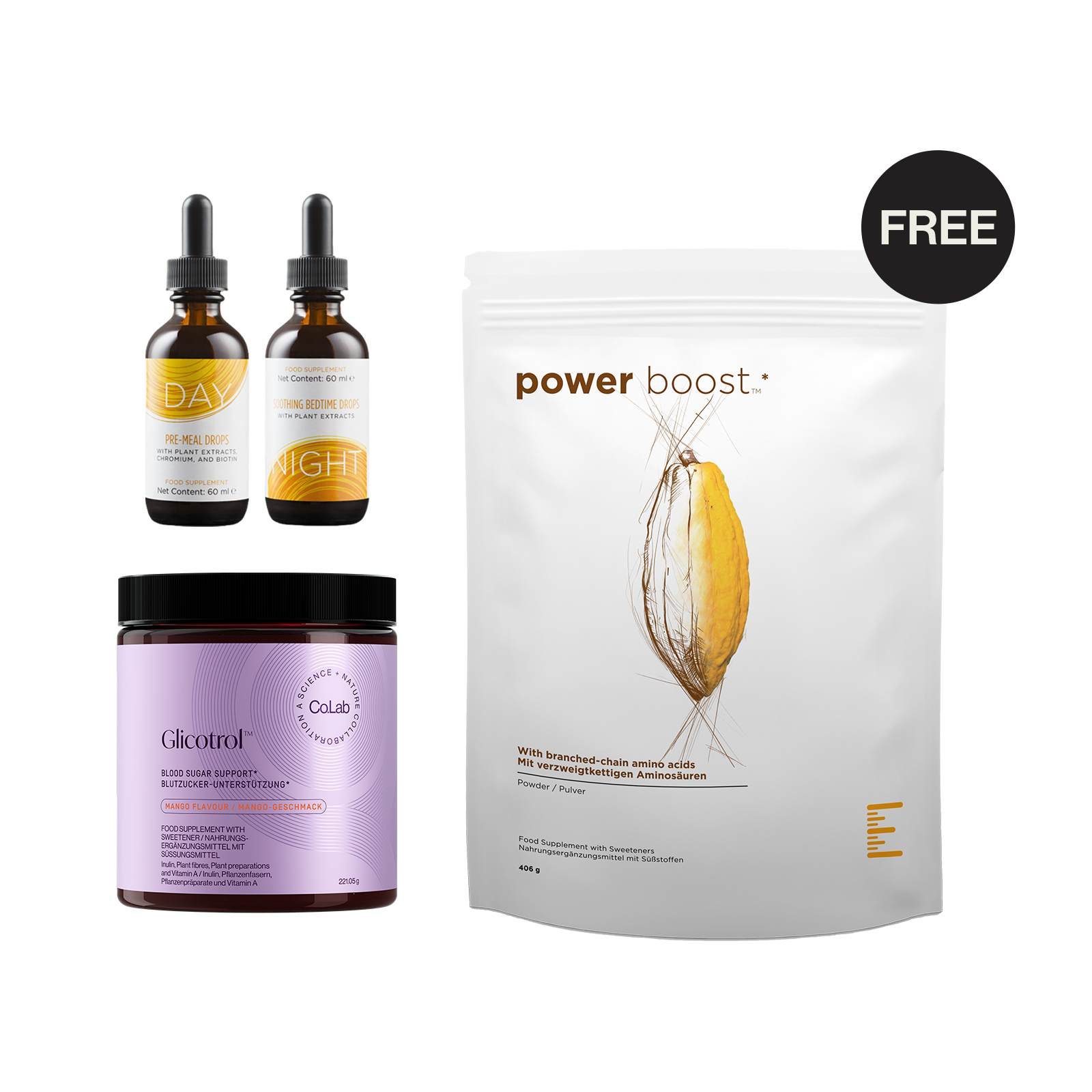 gouttes & glicotrol — power boost offert