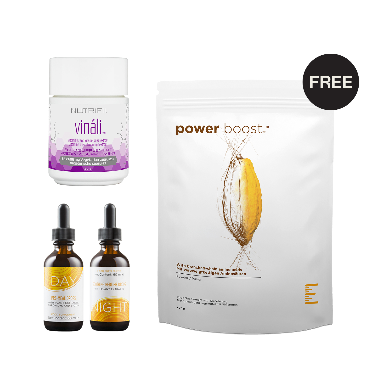 gouttes & vináli — power boost offert
