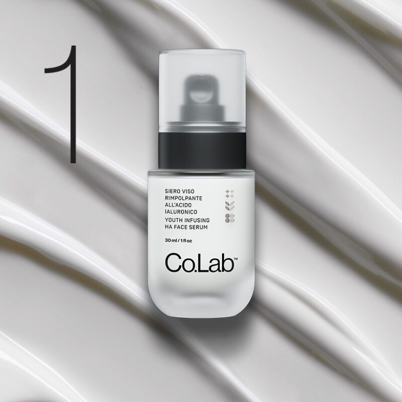 Étape 1 – Sérum visage Co.Lab™ à l’acide hyaluronique