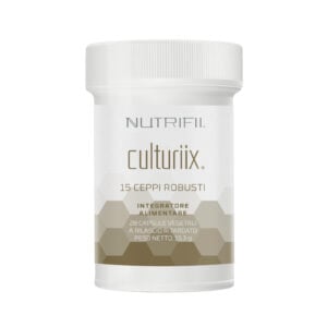 Barattolo di Nutrifii™ Culturiix con capsule vegetali a rilascio ritardato